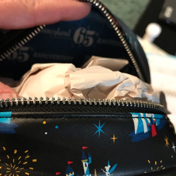 Disneyland 65th Anniversary Loungefly Crossbody Bag - NEW - Picture 4 of 15